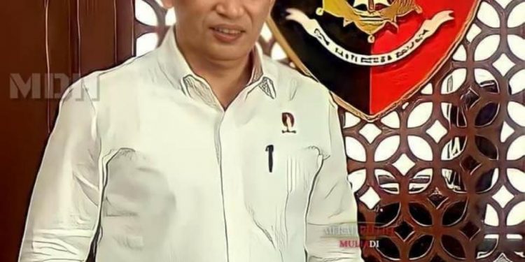 Polsek Rimba Melintang Polres Rohil Amankan Penyaluran BST Ke 338 KK Masyarakat Penerima