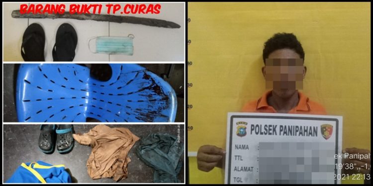 Kapolsek Panipahan beserta tim reskrim berhasil tangkap satu dari dua pelaku pencurian dengan kekerasan yang menyebabkan hilangnya nyawa korban