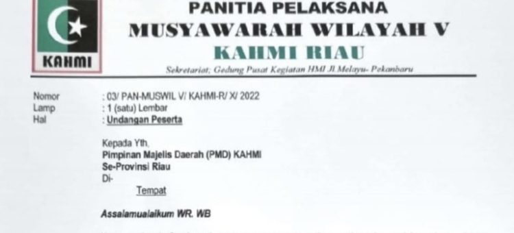 Kahmi Riau Gelar Muswil Selama 2 Hari