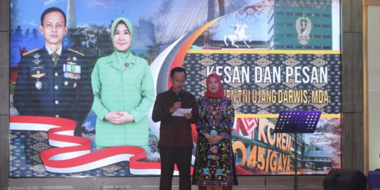 Pisah Sambut Danrem 045/Gaya Dihadiri Forkopimda 