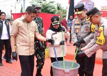 Bupati Kasmarni Hadiri Pemusnahan BB Narkoba Di Mapolres Bengkalis