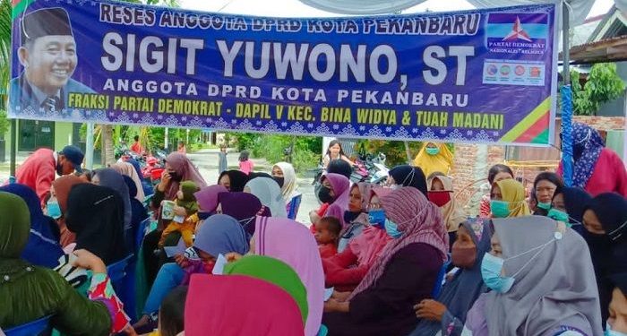 Jemput Aspirasi, Anggota DPRD Pekanbaru Sigit Yuwono Laksanakan Reses