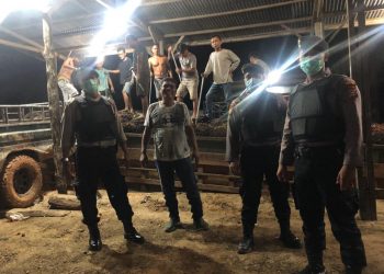 Sabhara Polres Rohil Laksanakan Giat Patroli R4 Pemantapan Harkamtibmas dan Sosialisasi Protokol kesehatan Covid-19