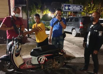 Sabhara Polres Rohil Laksanakan Giat Patroli R4 Pemantapan Harkamtibmas dan Sosialisasi Protokol kesehatan Covid-19