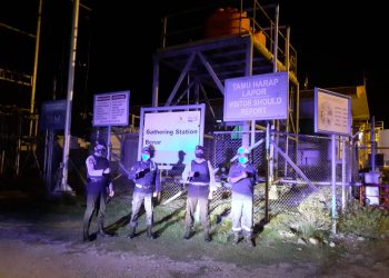 Polsek Rimba Melintang Polres Rohil Amankan Penyaluran BST Ke 338 KK Masyarakat Penerima