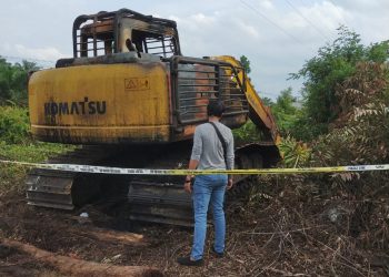 Polsek Rimba Melintang Polres Rohil Amankan Penyaluran BST Ke 338 KK Masyarakat Penerima