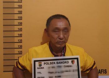Main Judi Jenis Togel, Seorang Warga Di Amankan Unit Reskrim Polsek Bangko Polres Rohil Di Rumahnya
