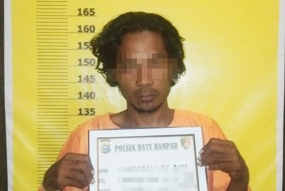 Diduga Pengedar Dan Pemakai Sabu, Seorang Warga Bantaian Hilir Diringkus Unit Reskrim Polsek Batu Hampar Polres Rohil