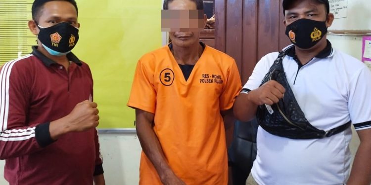 Aniaya Isterinya Hingga Alami Luka Memar Dan Lebam, Pelaku Di Tangkap Tim Opsnal Polsek Bagan Sinembah Dirumahnya