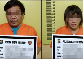 Terekam CCTV, 2 Pencuri Baterai Genset Berhasil di Tangkap Tim Opsnal Polsek Bangko.