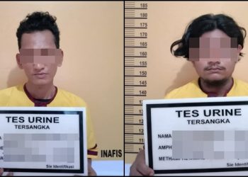 Terekam CCTV, 2 Pencuri Baterai Genset Berhasil di Tangkap Tim Opsnal Polsek Bangko.