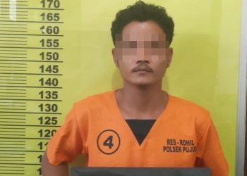 Polres Rohil Upacara Korp Raport Pengabdian TMT 1 Februari 2021 Dan Beri Reward Personel Berprestasi