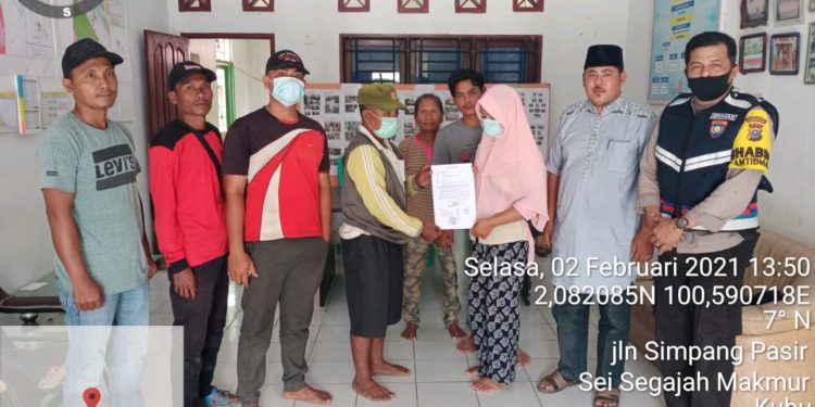 Diduga Rumahnya Sering Menjadi Tempat Transaksi Narkoba, Personel Polsek Tanah Putih Tangkap Pelaku saat Masih Berada di Rumah