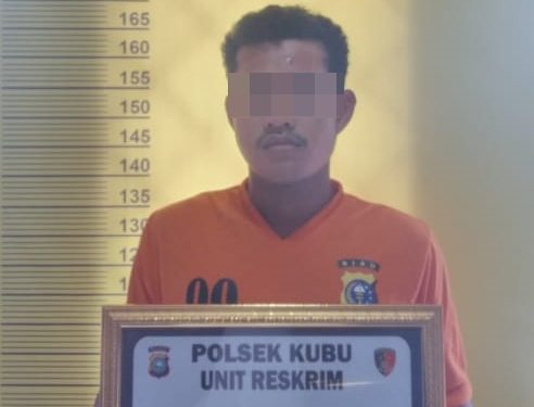 Diberi 100 Ribu Lalu Pukul Isterinya, Pria Di Km 0 Di Amankan Unit Reskrim Polsek Bangko Pusako Polres Rohil