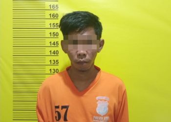 Congkel Jendela Rumah Lalu Curi Dompet, Pelaku Di Ciduk Polsek Kubu Di Kamarnya