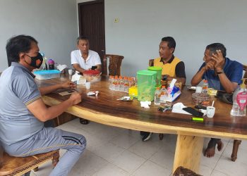 Polsek Tanah Putih Laksanakan Olah Raga Bersama TNI Polri di Koramil 02 Taput.