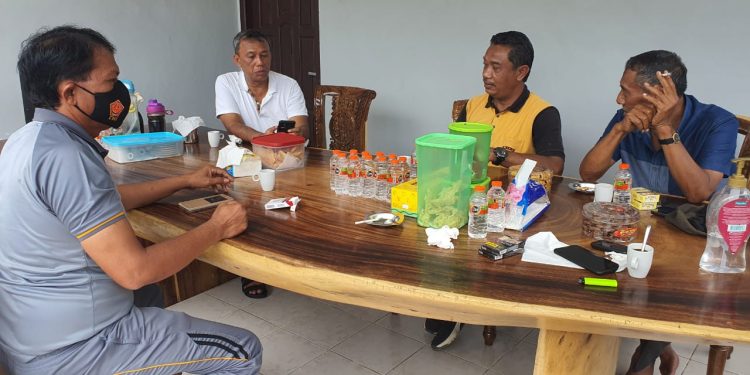 Polsek Tanah Putih Laksanakan Olah Raga Bersama TNI Polri di Koramil 02 Taput.