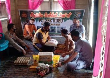 Polsek Tanah Putih Laksanakan Olah Raga Bersama TNI Polri di Koramil 02 Taput.