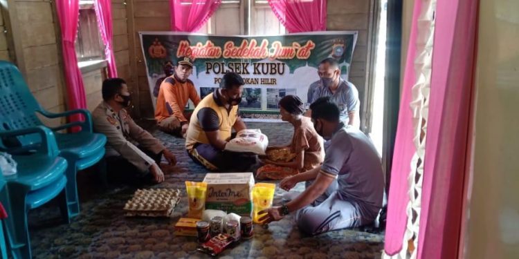 Polsek Tanah Putih Laksanakan Olah Raga Bersama TNI Polri di Koramil 02 Taput.