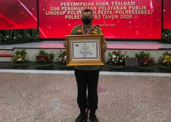 Polresta Pekanbaru Terima Penghargaan dari MENPAN-RB