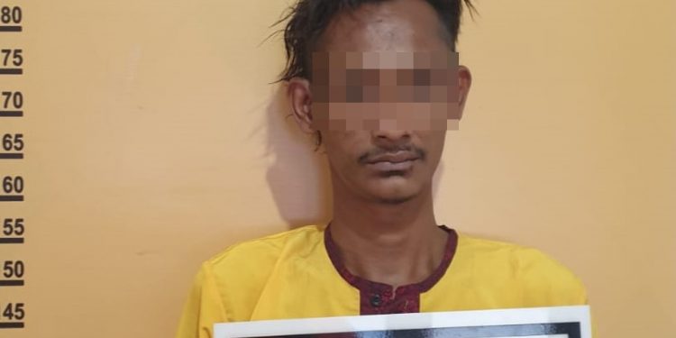 Polsek Bangko Amankan Tersangka Pencurian dengan Kekerasan saat Berada di Rumah.