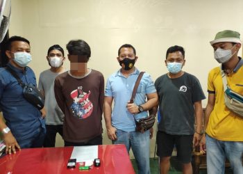 Kapolsek Panipahan beserta tim reskrim berhasil tangkap satu dari dua pelaku pencurian dengan kekerasan yang menyebabkan hilangnya nyawa korban