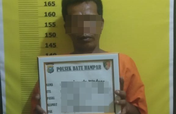 Seorang Petani di Amankan Unit Reskrim Batu Hampar setelah Terbukti Membawa Narkotika Jenis Sabu dengan Berat 1,23 Gram.
