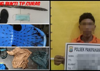 Kapolsek Panipahan beserta tim reskrim berhasil tangkap satu dari dua pelaku pencurian dengan kekerasan yang menyebabkan hilangnya nyawa korban