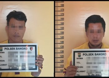Aksinya Terekam CCTV, 2 Maling Tabung Gas LPG 3 Kg Ditangkap Tim Opsnal Polsek Bangko Polres Rohil