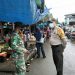 Cegah Penyebaran Covid-19, Polsek Kuala Kampar Terapkan PPKM di Pasar