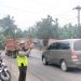 Personil Polsek Bandar Sei Kijang Antisipasi Lakalantas Jalan Lintas Timur