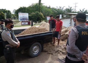 Melalui Yustisi, Polsek Ukui Terus Himbau Masyarakat Agar Disiplin Protokol Kesehatan