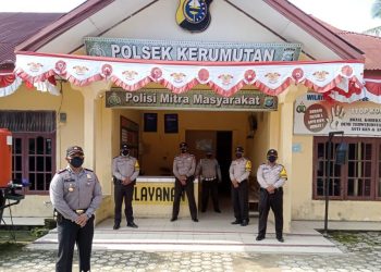 Polsek Kerumutan Siagakan Personel untuk Amankan Mako