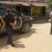 Polsek Pangkalan Kuras Ingatkan Warga Pasar Desa Beringin Tingkatkan Prokes
