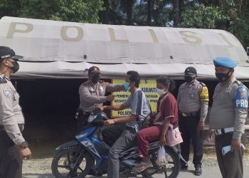 Kapolsek Kerumutan Iptu Fajri Pimpin Kegiatan Rutin Kamtibmas di Wilayah Hukum