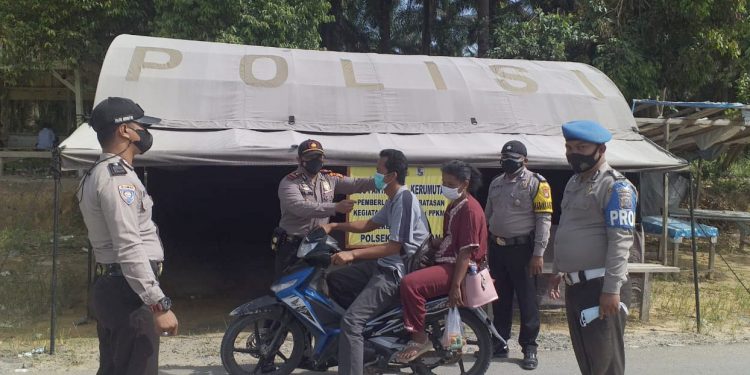 Kapolsek Kerumutan Iptu Fajri Pimpin Kegiatan Rutin Kamtibmas di Wilayah Hukum
