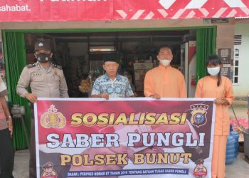 Giatkan Saber Pungli, Polsek Bunut Lakukan Sosialisasi Terhadap Masyarakat