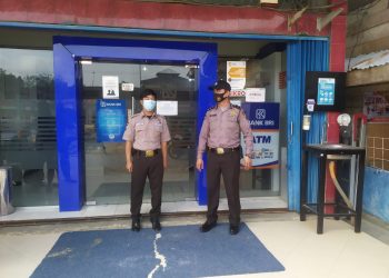 Cegah Gangguan Kamtibmas, Polsek Langgam Gelar Patroli dan Penertiban Prokes