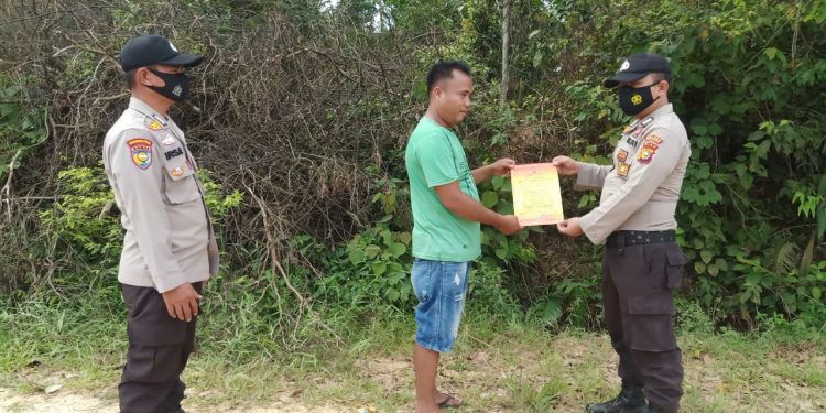 Polsek Pangkalan Lesung Terus Awasi Lahan yang Rawan Karhutla