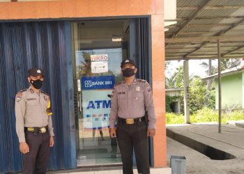 Jaga Kamtibmas, Polsek Bunut Gelar Patroli dan Imbauan Prokes