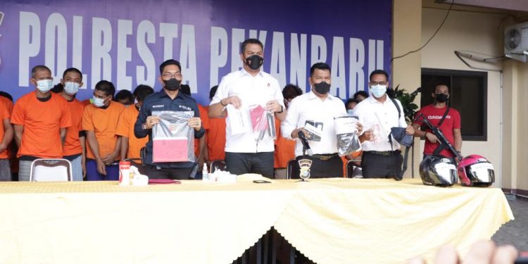 Polresta Pekanbaru ungkap 33 pelaku Curas Curat dan Curanmor di wilayah hukum Polresta Pekanbaru
