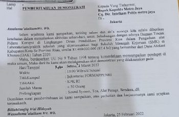 Kasus Dugaan Korupsi Rp 87,4 M di Dinas Pendidikan Riau Belum Terungkap, FORMAPPENRI Akan Demonstrasi Didepan KPK