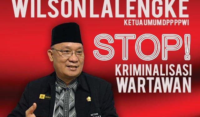 Legalisasi “Law As a Tool of Crime” di Penangkapan Wilson Lalengke Penulis : Heintje G. Mandagi Ketua Dewan Pers Indonesia dan Ketum DPP SPRI