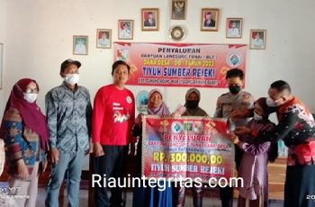Tiyuh Sumber Rejeki Realisasikan BLT-DD Tahap Pertama Tahun 2022 Kepada 102 KPM
