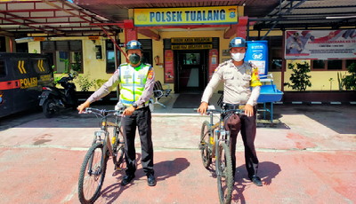 Kegiatan Patroli Bersepeda Personil Polsek Tualang Dalam Rangka Pencegahan Tindakkan C3