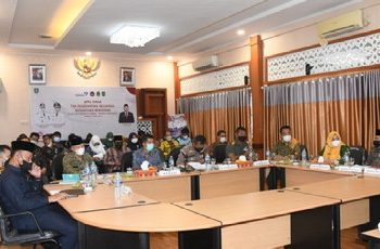 Bupati Bengkalis Kasmarni Ikuti Apel Siaga Tim Pendamping Keluarga Nusantara Secara Virtual