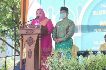Halal Bi Halal, Bupati Bengkalis Kasmarni Sampaikan Hilangkan Rasa Sombong dan Rasa Bangga