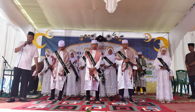 Acara Pelepasan dan Wisuda Dai Muda Tahfidz Angkatan Pertama Pondok Pesantren MI Tahfidz Al-Qur’an Nurul Ilmi Kecamatan Tualang