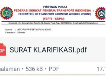 Pimpinan Pusat F-SPTI Kirim Surat Klarifikasi ke Disnaker Rohil
