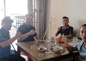 Ketua Pokja Wartawan Rohil Ngopi Bersama Sekretaris DPD Partai Nasdem